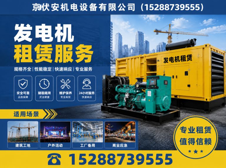 咸宁柴油发电机组出租展示图